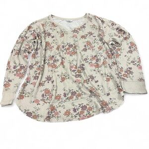 Floral Print Women's Sweater Top